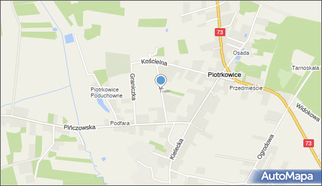 Piotrkowice gmina Chmielnik, Lipki, mapa Piotrkowice gmina Chmielnik