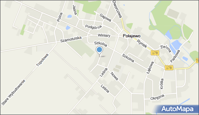 Połajewo powiat czarnkowsko-trzcianecki, Lipowa, mapa Połajewo powiat czarnkowsko-trzcianecki