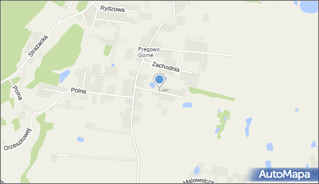 Pręgowo gmina Kolbudy, Lipińskiego Witalisa, mapa Pręgowo gmina Kolbudy