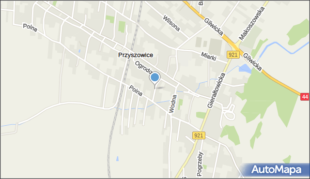 Przyszowice, Ligonia, mapa Przyszowice