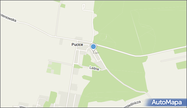 Pucice, Lipowa, mapa Pucice