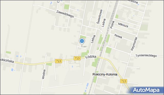 Rokiciny-Kolonia, Lipowa, mapa Rokiciny-Kolonia