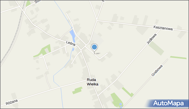 Ruda Wielka, Lipowa, mapa Ruda Wielka