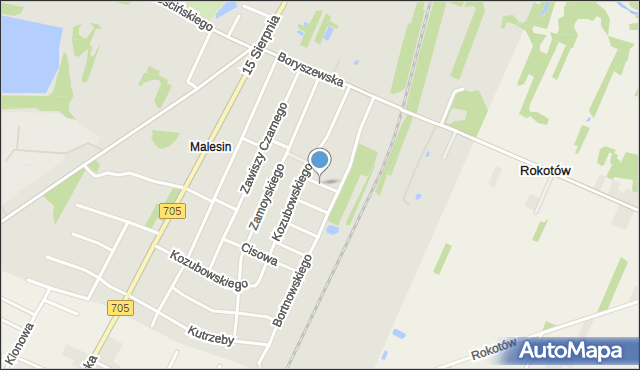 Sochaczew, Lipowa, mapa Sochaczew