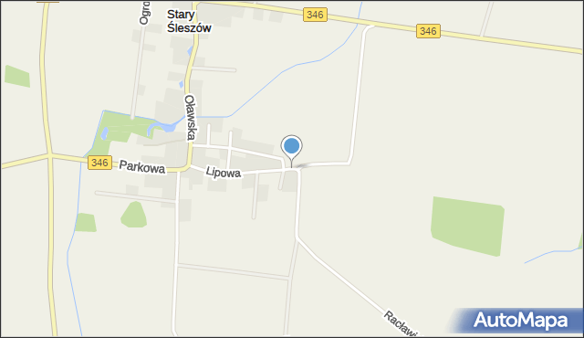 Stary Śleszów, Lipowa, mapa Stary Śleszów