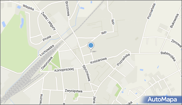 Sulechów powiat zielonogórski, Lipowa, mapa Sulechów powiat zielonogórski