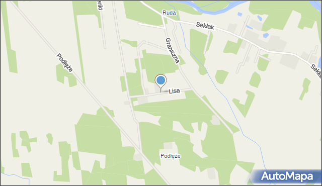 Sulejów gmina Jadów, Lisa, mapa Sulejów gmina Jadów