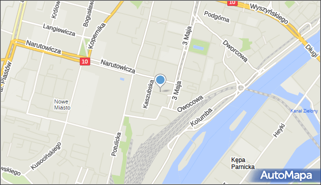 Szczecin, Limanowskiego Bolesława, mapa Szczecina