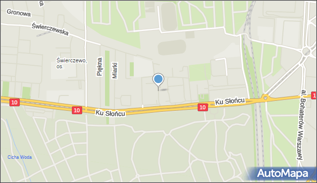 Szczecin, Litwinowicza Aleksandra, gen., mapa Szczecina