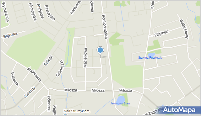 Szczecin, Limby, mapa Szczecina