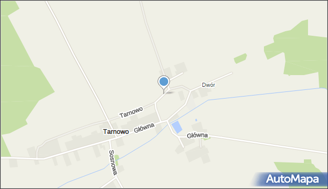 Tarnowo gmina Miastkowo, Lipowa, mapa Tarnowo gmina Miastkowo