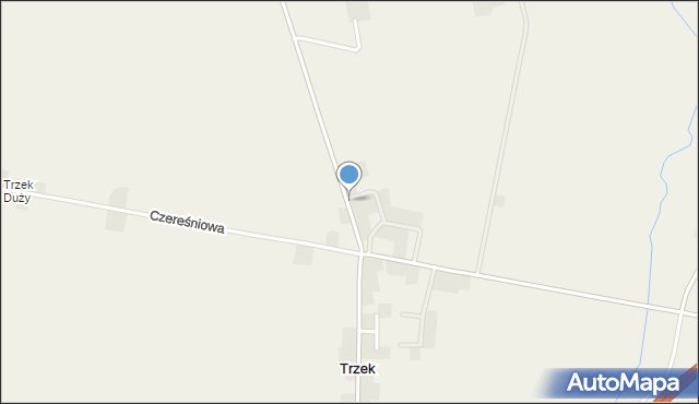Trzek, Lipowa, mapa Trzek