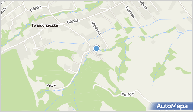 Twardorzeczka, Litowa, mapa Twardorzeczka