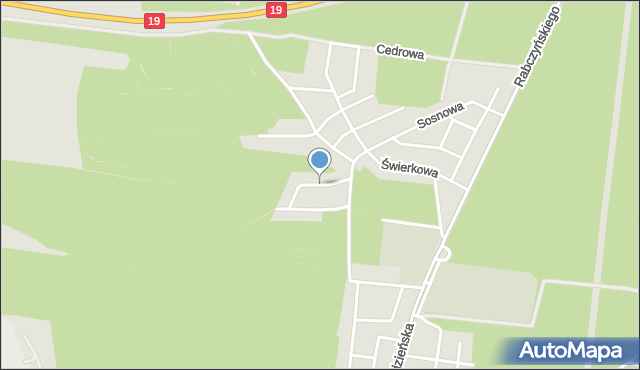 Wasilków, Lipowa, mapa Wasilków