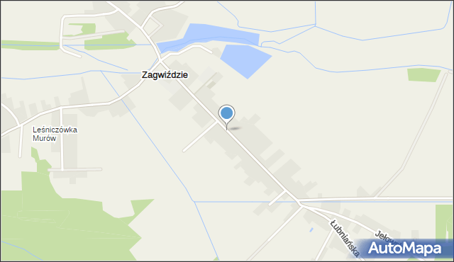 Zagwiździe, Lipowa, mapa Zagwiździe