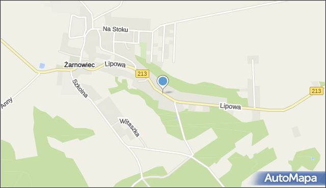 Żarnowiec gmina Krokowa, Lipowa, mapa Żarnowiec gmina Krokowa