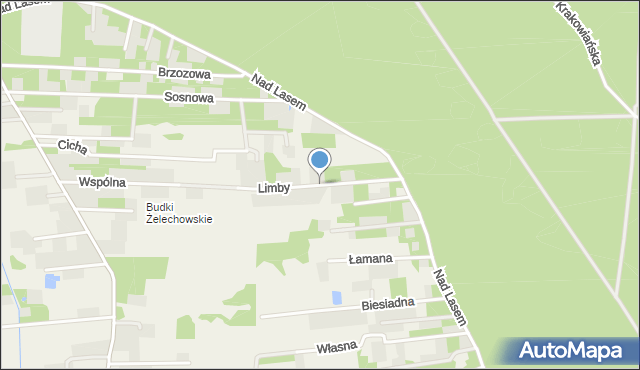 Żelechów gmina Żabia Wola, Limby, mapa Żelechów gmina Żabia Wola