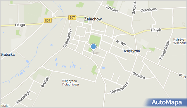 Żelechów powiat garwoliński, Lipowa, mapa Żelechów powiat garwoliński
