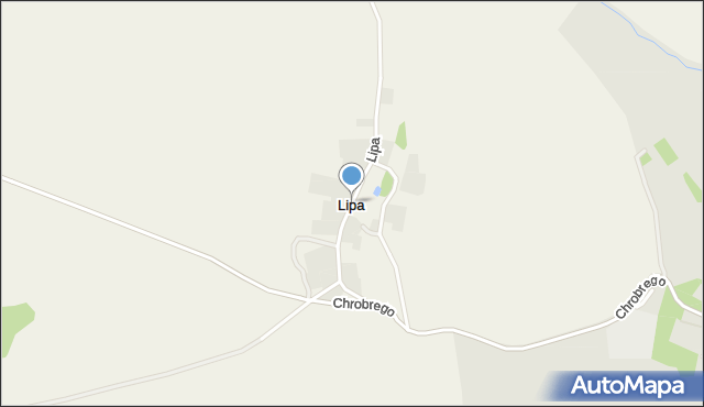 Ziębice, Lipa, mapa Ziębice