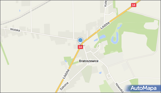 Bratoszewice, Łódzka, mapa Bratoszewice