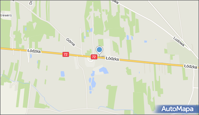 Brzeziny, Łódzka, mapa Brzeziny