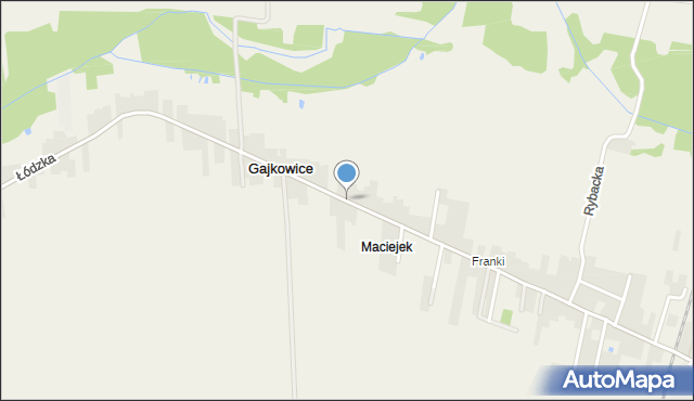 Gajkowice, Łódzka, mapa Gajkowice