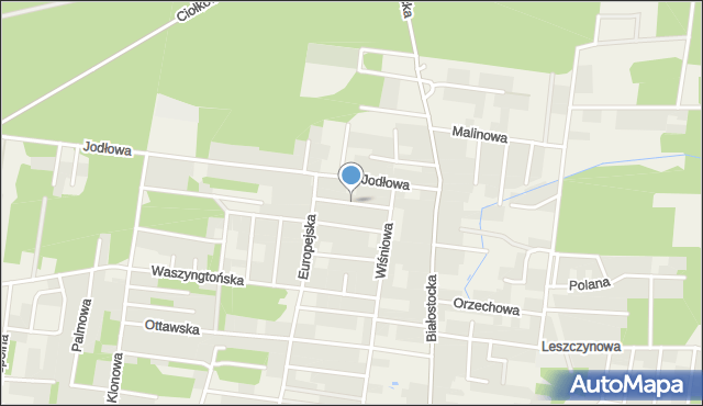 Grabówka powiat białostocki, Londyńska, mapa Grabówka powiat białostocki