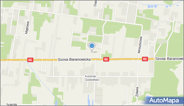 Grabówka powiat białostocki, Łopianowa, mapa Grabówka powiat białostocki