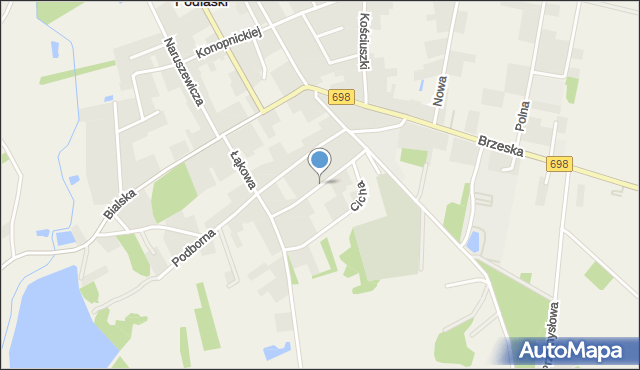 Janów Podlaski, Łosowicza Jana, bp., mapa Janów Podlaski
