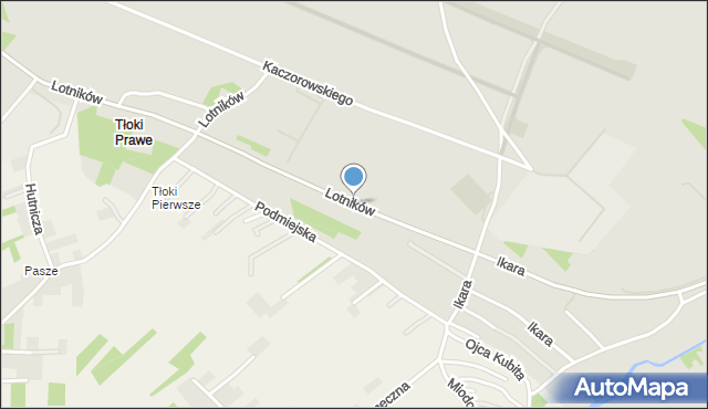 Krosno, Lotników, mapa Krosna