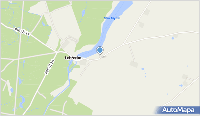 Łobżonka, Łobżonka, mapa Łobżonka