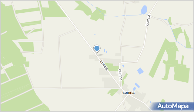 Łomna gmina Kosów Lacki, Łomna, mapa Łomna gmina Kosów Lacki