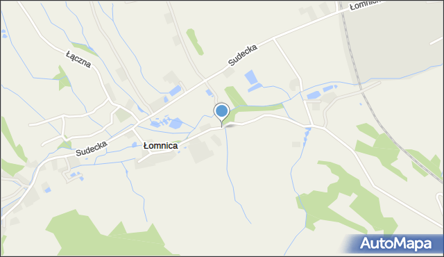 Łomnica gmina Głuszyca, Łomnica, mapa Łomnica gmina Głuszyca