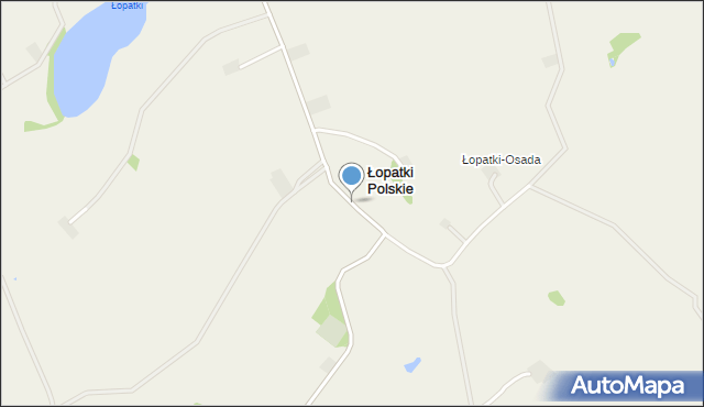 Łopatki Polskie, Łopatki Polskie, mapa Łopatki Polskie