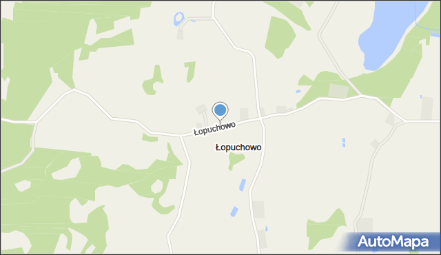Łopuchowo gmina Jeleniewo, Łopuchowo, mapa Łopuchowo gmina Jeleniewo