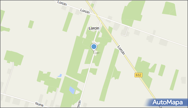 Lorcin gmina Nasielsk, Lorcin, mapa Lorcin gmina Nasielsk