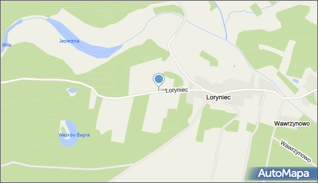 Loryniec, Loryniec, mapa Loryniec