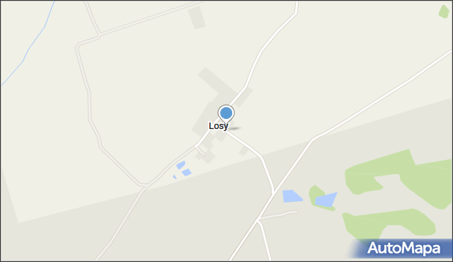 Losy gmina Lubawa, Losy, mapa Losy gmina Lubawa