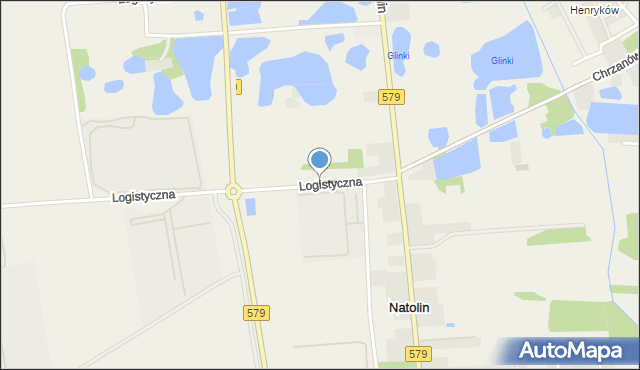 Natolin gmina Grodzisk Mazowiecki, Logistyczna, mapa Natolin gmina Grodzisk Mazowiecki