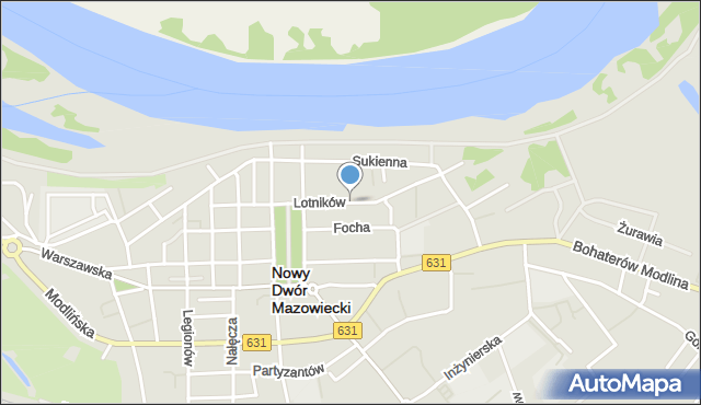 Nowy Dwór Mazowiecki, Lotników, mapa Nowy Dwór Mazowiecki