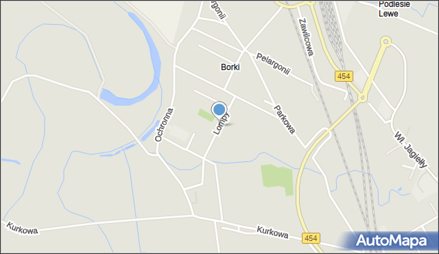 Opole, Lompy Józefa, mapa Opola