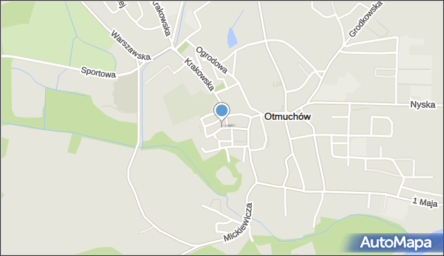 Otmuchów, Lompy Józefa, mapa Otmuchów