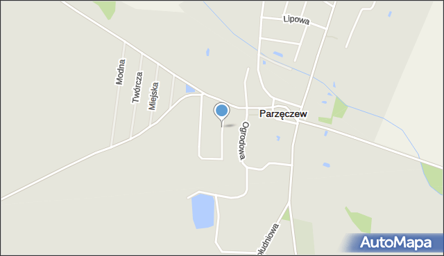 Parzęczew powiat zgierski, Lotników, mapa Parzęczew powiat zgierski