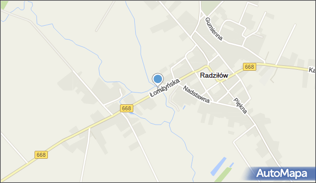 Radziłów, Łomżyńska, mapa Radziłów