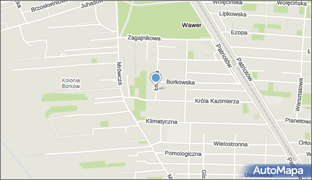 Warszawa, Łosicka, mapa Warszawy