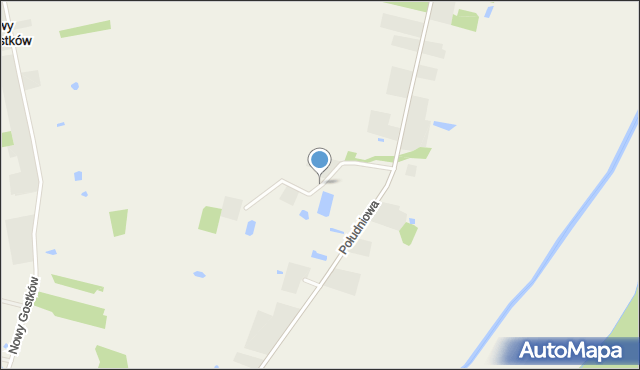 Wartkowice, Łowiecka, mapa Wartkowice