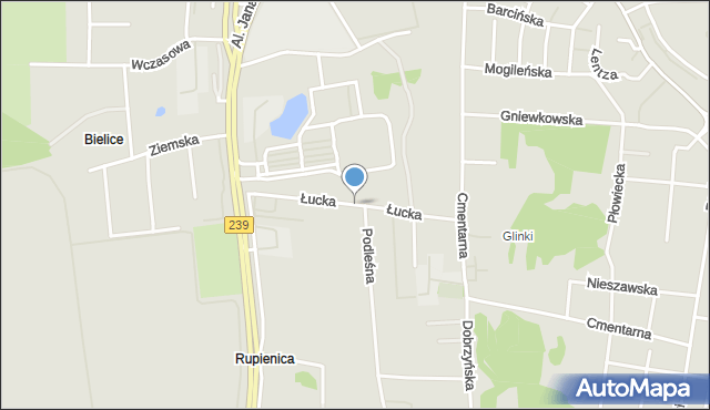 Bydgoszcz, Łucka, mapa Bydgoszczy