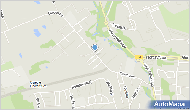 Gorzów Wielkopolski, Lubienieckiego Stanisława, mapa Gorzów Wielkopolski