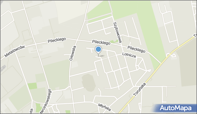 Inowrocław, Łuczaka Stanisława, mapa Inowrocławia