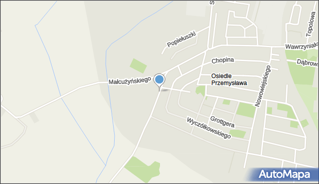 Kępno, Lutosławskiego Witolda, mapa Kępno